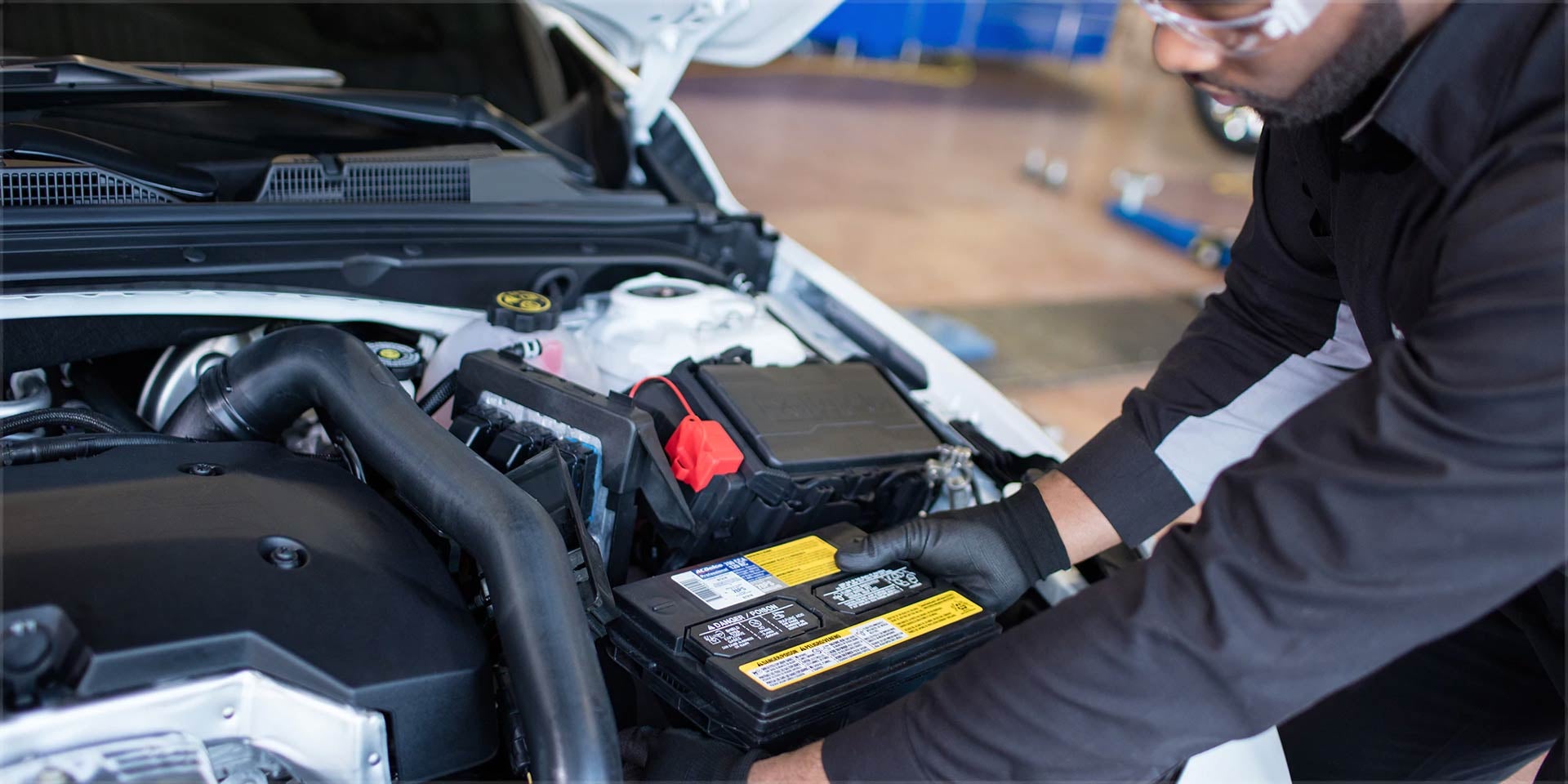 Technician Changing Battery