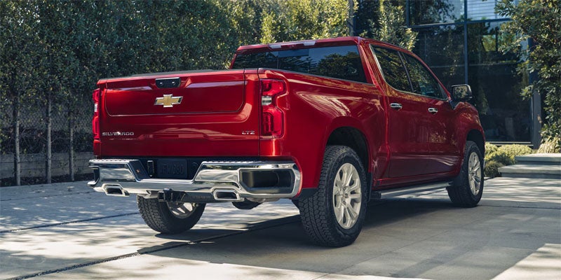 Red 2026 Chevrolet Silverado 1500 rear exterior view