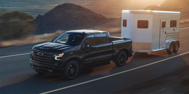 2026 Chevrolet Silverado 1500 towing a trailer