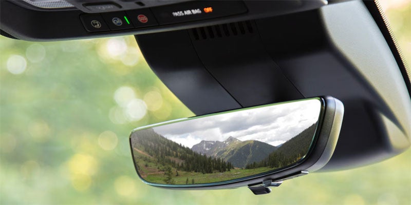 2026 Chevrolet Silverado 1500 rearview mirror detail